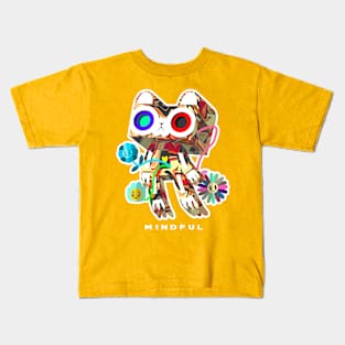 Abstract Cat Flower Boi Boosie Kids T-Shirt